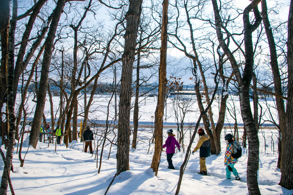 snow walk